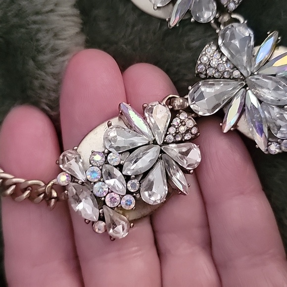 J. Crew Vintage Gold Plated Rhinestone Necklace - Picture 6 of 6